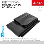 ÇÖP TORBASI JUMBO DÖKME 80*110 CM