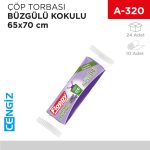 ÇÖP TORBASI BÜZGÜLÜ KOKULU 65*70 CM (1434)