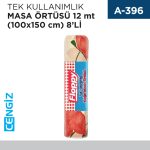 TEK KULLANIMLIK MASA ÖRTÜSÜ 12 MT (100*150) 8Lİ