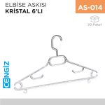 ELBİSE ASKISI KRİSTAL ORKİDE 6LI