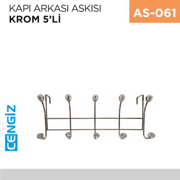 KAPI ARKASI ASKISI KROM 5Lİ