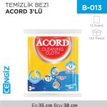 TEMİZLİK BEZİ ACORD 3LÜ (504)