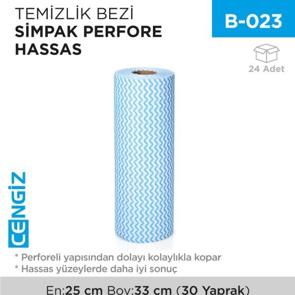 TEMİZLİK BEZİ SİMPAK PERFORE HASSAS (2559)