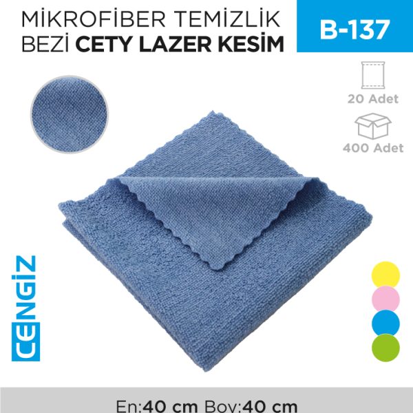 MİKROFİBER TEMİZLİK BEZİ CETY LAZER KESİM