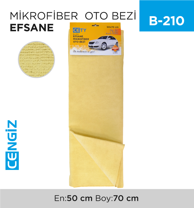 +MİKROFİBER EFSANE OTO BEZİ 210