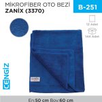 MİKROFİBER OTO BEZİ ZANİX 50*60 CM (3370)