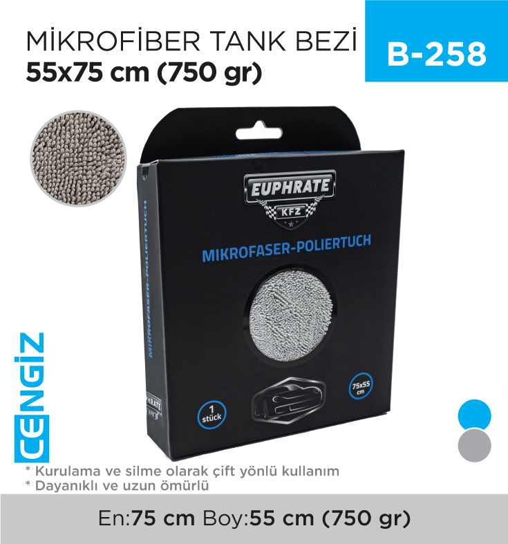 MİKROFİBER TANK BEZİ 55*75 CM (E30-7555-750)