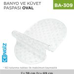 BANYO VE KÜVET PASPASI OVAL 38 CM*69 CM (SERMAT)