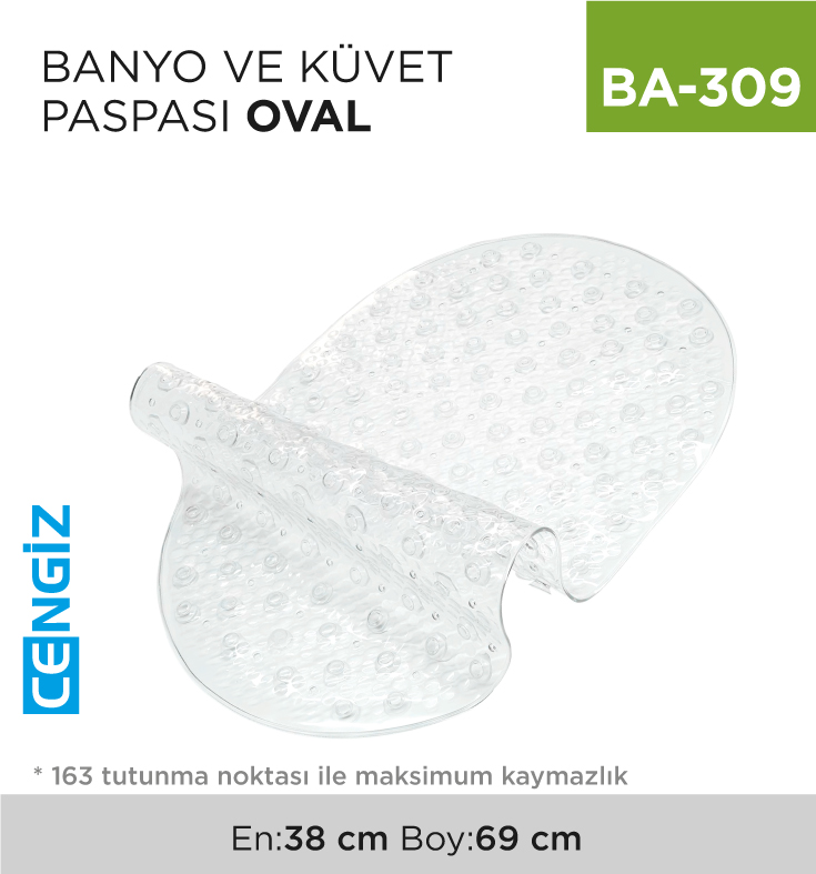 BANYO VE KÜVET PASPASI OVAL 38 CM*69 CM (SERMAT)