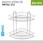 BANYO KÖŞELİĞİ METAL 2Lİ