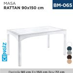 MASA RATTAN 90 CM*150 CM (2587)