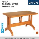 MASA PLASTİK AYAK 80 CM*140 CM BS