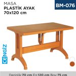 MASA PLASTİK AYAK 70 CM*120 CM BS