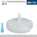 PLAJ ŞEMSİYESİ BİDONU 20 LT