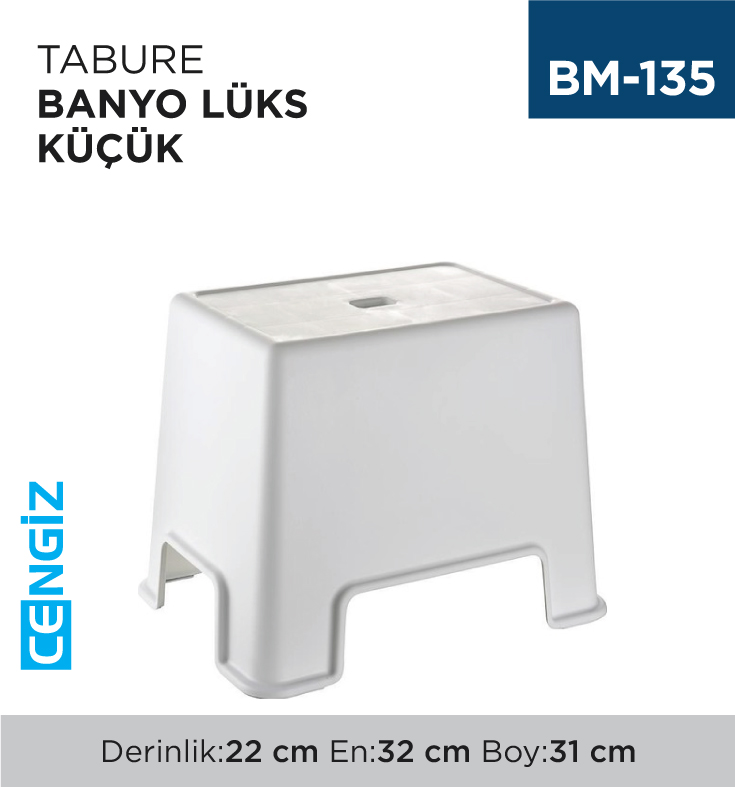 TABURE BANYO LÜKS KÜÇÜK (ÇELİK AYNA) (128)