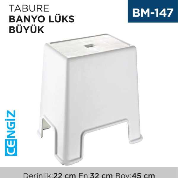 TABURE BANYO LÜKS BÜYÜK (ÇELİK AYNA)(129)