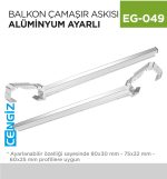 KÜPEŞTE BALKON ÇAM. ASK. AL. AYARLI( CAM BALKON)