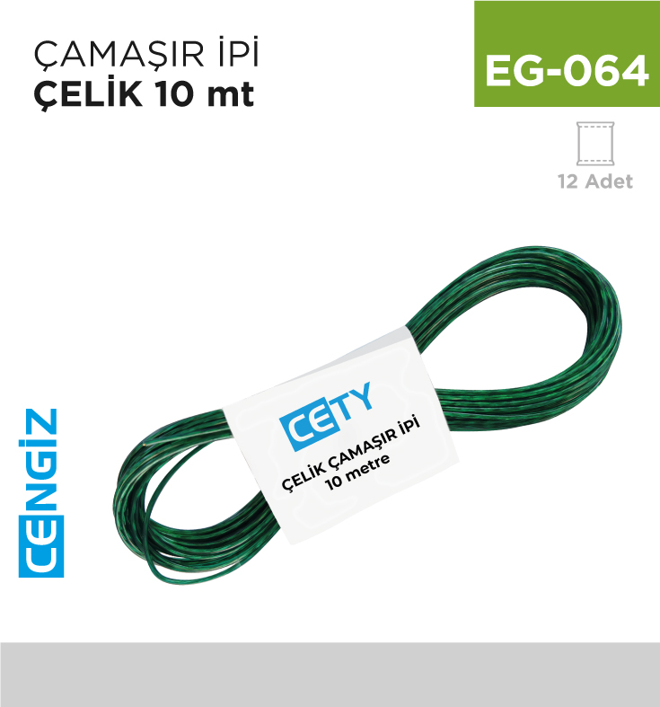ÇAMAŞIR İPİ ÇELİK 10 MT