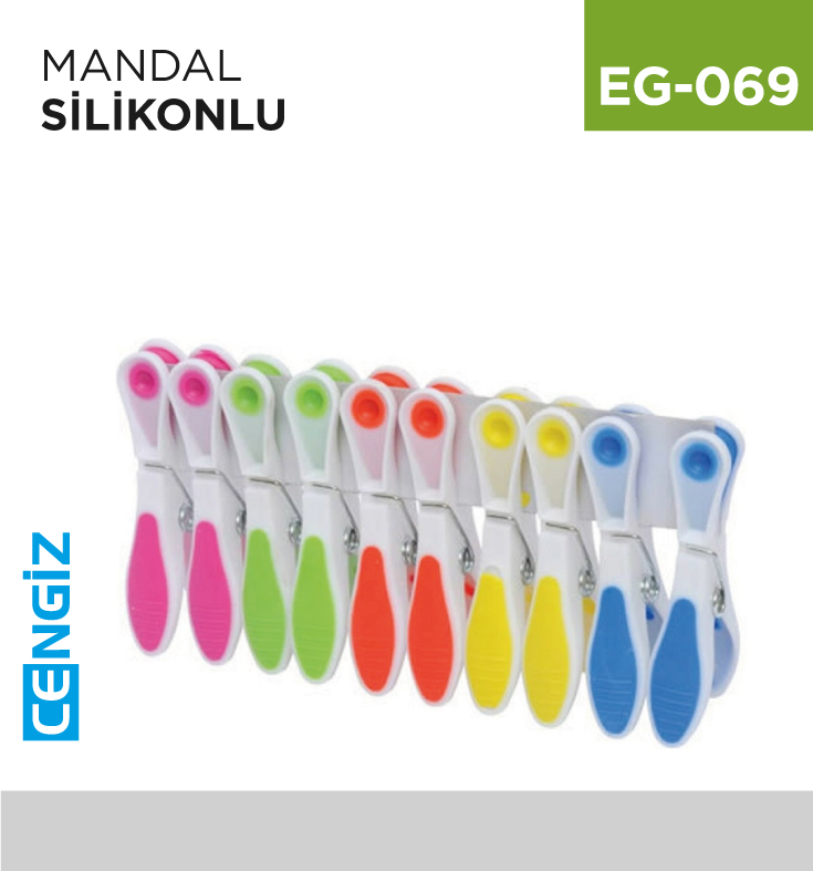MANDAL SİLİKONLU 10LU
