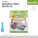 HURÇ VAKUMLU TEKLİ 50 CM*70 CM (L)