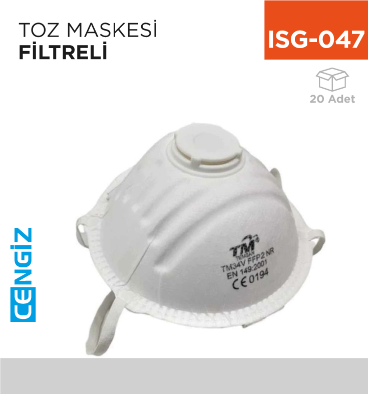 TOZ MASKESİ FİLTRELİ FFP2