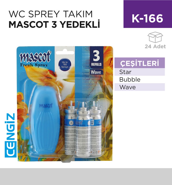 WC SPREY TAKIM MASCOT 3 YEDEKLİ (MSC2232)