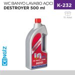 WC BANYO LAVABO AÇICI SIVI DESTROYER 500 ML