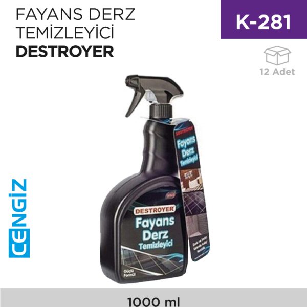 FAYANS DERZ TEMİZLEYİCİ DESTROYER 1000 ML