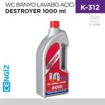 WC BANYO LAVABO AÇICI SIVI DESTROYER 1000 ML