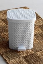 PEDALLI ÇÖP KOVASI ÖRGÜ DESEN NO:1 (8 LT) (8126)