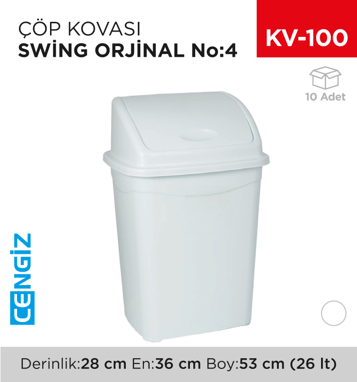 SWİNG ÇÖP KOVASI NO:4 ORJİNAL (26 LT) (UP 119) SWİNG ÇÖP KOVASI NO:4 ORJİNAL (26 LT) (UP 119)
