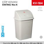 SWİNG ÇÖP KOVASI NO:4 (26 LT) (UP 120)