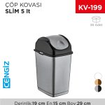 SLİM ÇÖP KOVASI 5 LT (09401)
