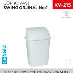 SWİNG ÇÖP KOVASI NO:1 ORJİNAL (4 LT) (UP 113)