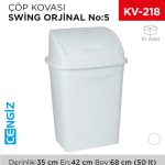 SWİNG ÇÖP KOVASI NO:5 ORJİNAL (50 LT) (UP 121)