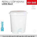 PEDALLI ÇÖP KOVASI LÜKS NO:2 (6 LT) (UP 123)