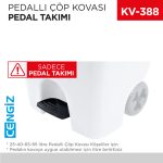 PEDALLI ÇÖP KOVASI PEDAL TAKIMI(85-65-40-25 LT)