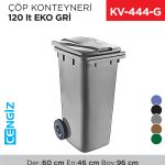 ÇÖP KONTEYNERİ 120 LT EKO GRİ (6506)