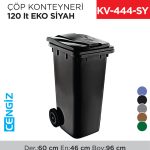 ÇÖP KONTEYNERİ 120 LT EKO SİYAH (6506)