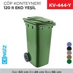 ÇÖP KONTEYNERİ 120 LT EKO YEŞİL (6506)