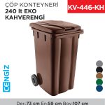 ÇÖP KONTEYNERİ 240 LT EKO KAHVERENGİ (6511)