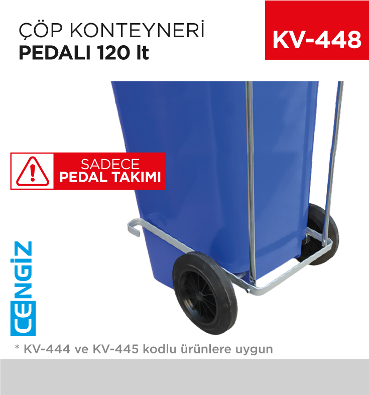 ÇÖP KONTEYNERİ PEDALI 120 LT ÇÖP KONTEYNERİ PEDALI 120 LT