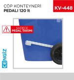 ÇÖP KONTEYNERİ PEDALI 120 LT