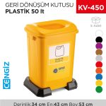 GERİ DÖNÜŞÜM KUTUSU PLASTİK 50 LT (4395)