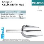 ŞAŞULA ÇELİK DERİN NO:3 (26 CM) (CEK-27)
