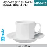 NESCAFE FİNCAN TAKIMI GÜRAL KÖŞELİ 6LI