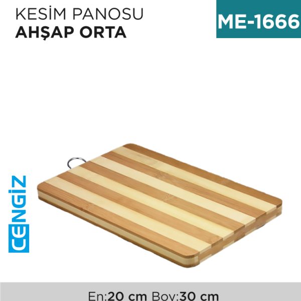 KESİM PANOSU AHŞAP ORTA  20*30 CM