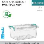 SAKLAMA KUTUSU M.BOX NO:4 (5 LT) (E-503)
