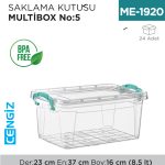 SAKLAMA KUTUSU M.BOX NO:5 (8.5 LT) (E-504)