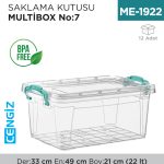 SAKLAMA KUTUSU M.BOX NO:7 (22 LT) (E-506)